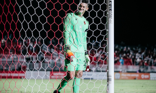 Phoenix Rising FC goalkeeper Zac Lubin. (ArizonaSports/Ashley Orellana)...
