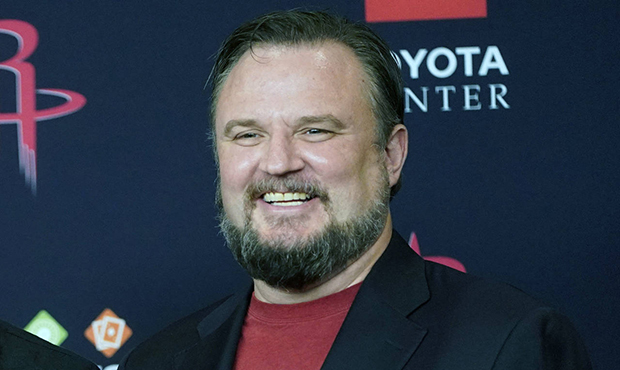 FILE - This is a July 26, 2019, file photo showing Houston Rockets General Manager Daryl Morey duri...