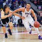 10. Phoenix Suns: Desmond Bane, G/F, TCU
Makes too much sense, and I personally have Bane 11th, so this is easy. The shooting + high IQ + effort trio is what the Suns desire around the studs.(Photo by Ed Zurga/Getty Images)