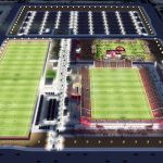 A rendering of Phoenix Rising FC's new stadium to be built at Gila River's Wild Horse Pass. (Twitter photo/@PHXRisingFC)