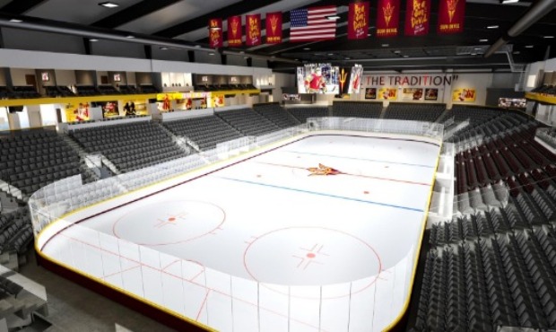 A rendering of the new multi-purpose arena at Arizona State. (ASU Rendering)...
