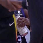 February: Chris Paul was caught drinking from bottle labeled ‘secret stuff’ in an otherwise forgettable blowout of the Memphis Grizzlies. (Twitter screenshot/@FOXSPORTSAZ)