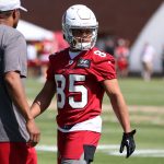 Arizona Cardinals wide receiver Rondale Moore during rookie minicamp Friday, May 14, 2021, in Tempe, Ariz. (Tyler Drake/Arizona Sports)