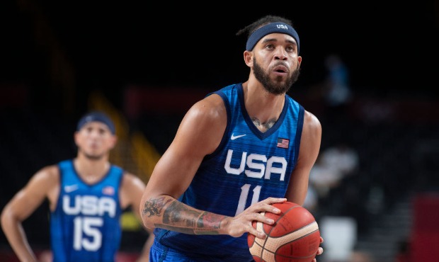 TOKYO, JAPAN - JULY 25: JaVale McGee #11 of the United States in action during the USA V France bas...