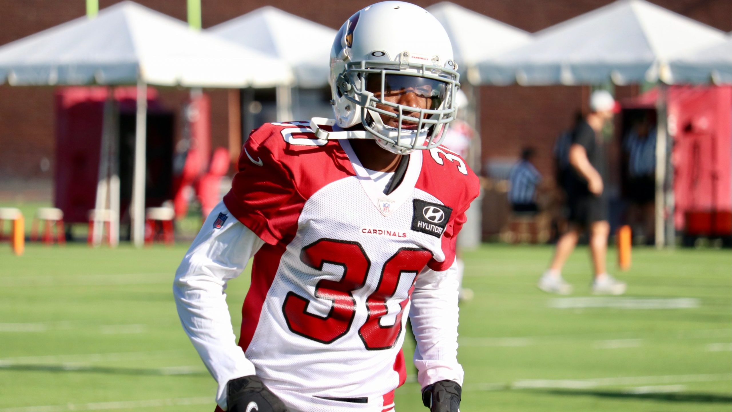 Cornerback Mazzi Williams on the practice field for the Arizona Cardinals on Wednesday, Sept. 22, 2...