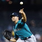 Seattle Mariners starting pitcher Tyler Anderson throws against the Arizona Diamondbacks during the first inning of a baseball game Friday, Sept. 3, 2021, in Phoenix. (AP Photo/Ross D. Franklin)