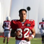 Cardinals WR Andre Baccellia warms up ahead of practice Thursday, Oct. 7, 2021, in Tempe. (Tyler Drake/Arizona Sports) 