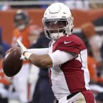 Arizona Cardinals quarterback Kyler Murray passes during the first half of an NFL football game against the Chicago Bears Sunday, Dec. 5, 2021, in Chicago. (AP Photo/Charles Rex Arbogast)