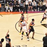 Miami Heat forward Duncan Robinson takes three-pointer 1/08/22 (Arizona Sports/Jeremy Schnell)