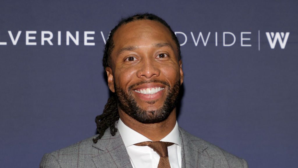 Larry Fitzgerald attends the 35th Annual Footwear News Achievement Awards on November 30, 2021 in N...