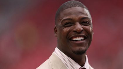 Adrian Wilson before the NFL game between the Arizona Cardinals and the San Francisco 49ers at the ...