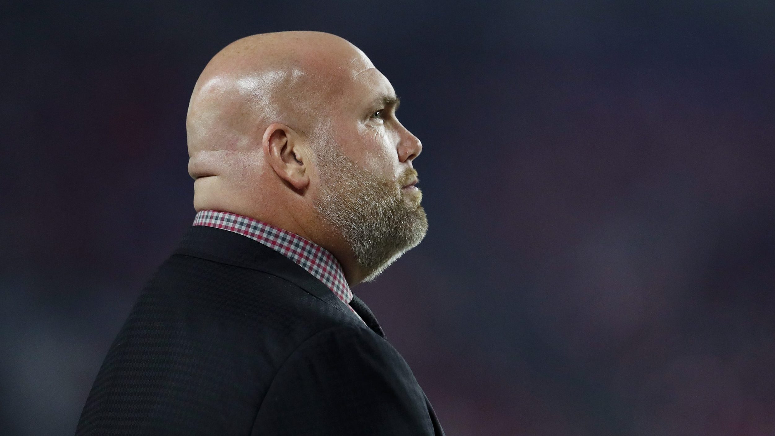 General manager Steve Keim of the Arizona Cardinals looks on prior to the game against the Indianap...