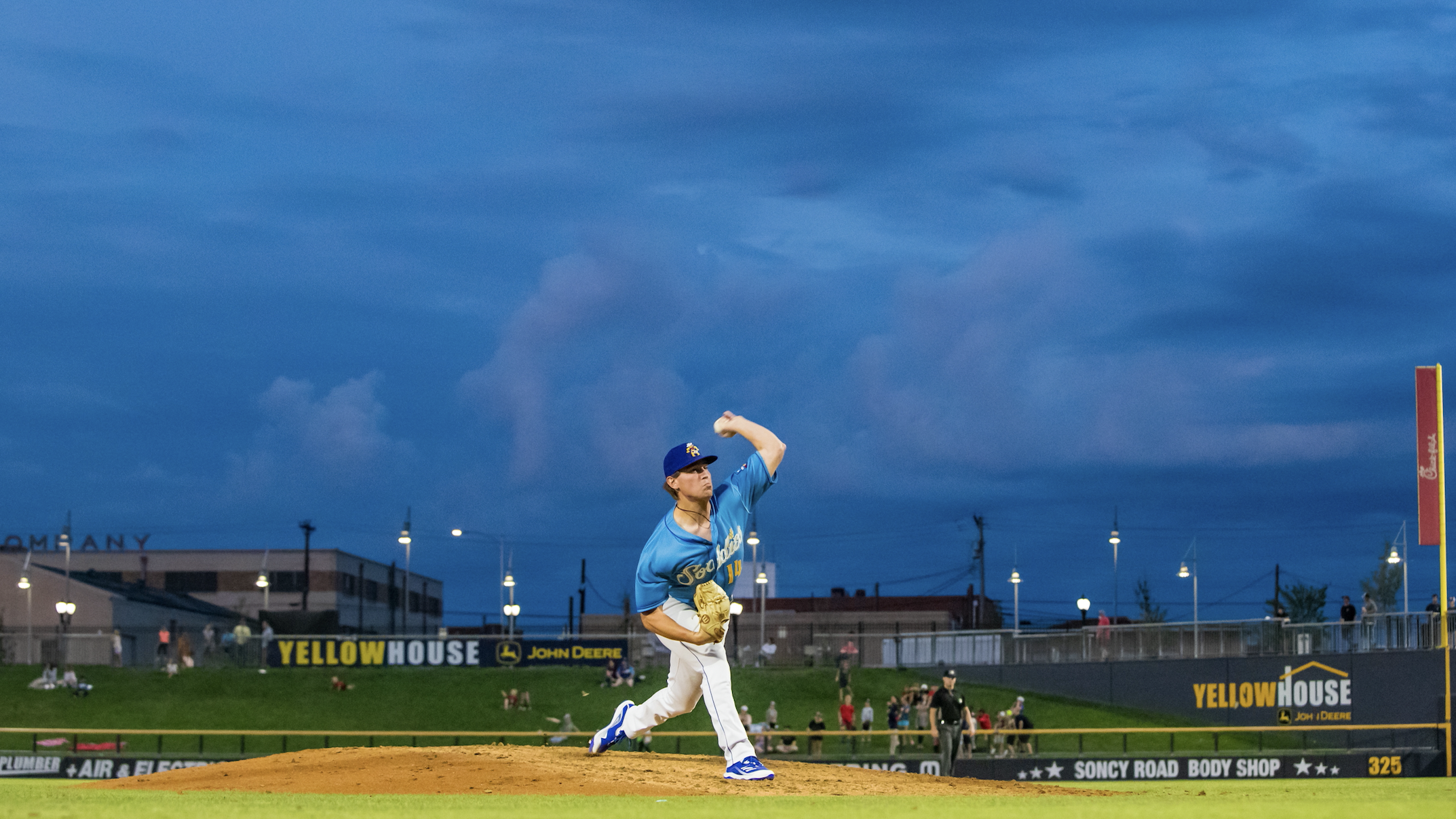 Pitcher Tyler Holton #14 of the Amarillo Sod Poodles pitches during the game against the Corpus Chr...