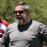 Arizona Cardinals DL coach Matt Burke looks on during OTAs on Monday, June 6, 2022, in Tempe. (Tyler Drake/Arizona Sports)