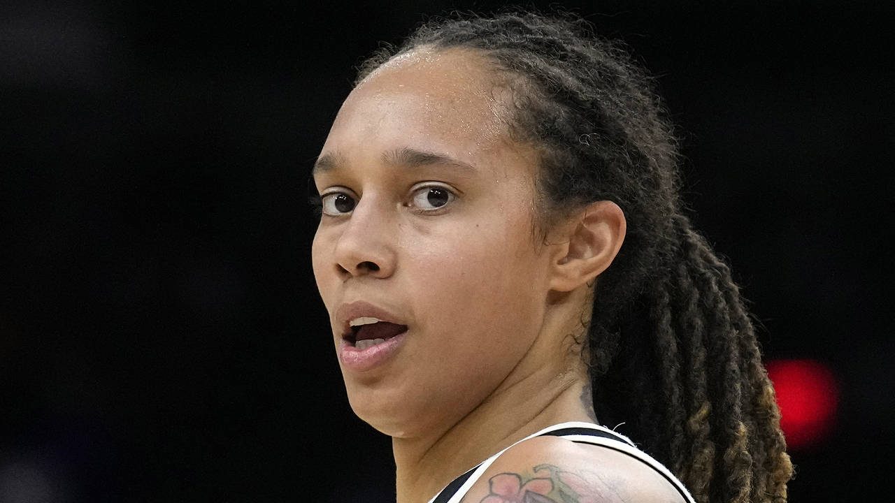 Phoenix Mercury center Brittney Griner during the first half of Game 2 of basketball's WNBA Finals ...