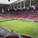 A look at State Farm Stadium ahead of training camp on Wednesday, July 27, 2022, in Glendale. (Tyler Drake/Arizona Sports)