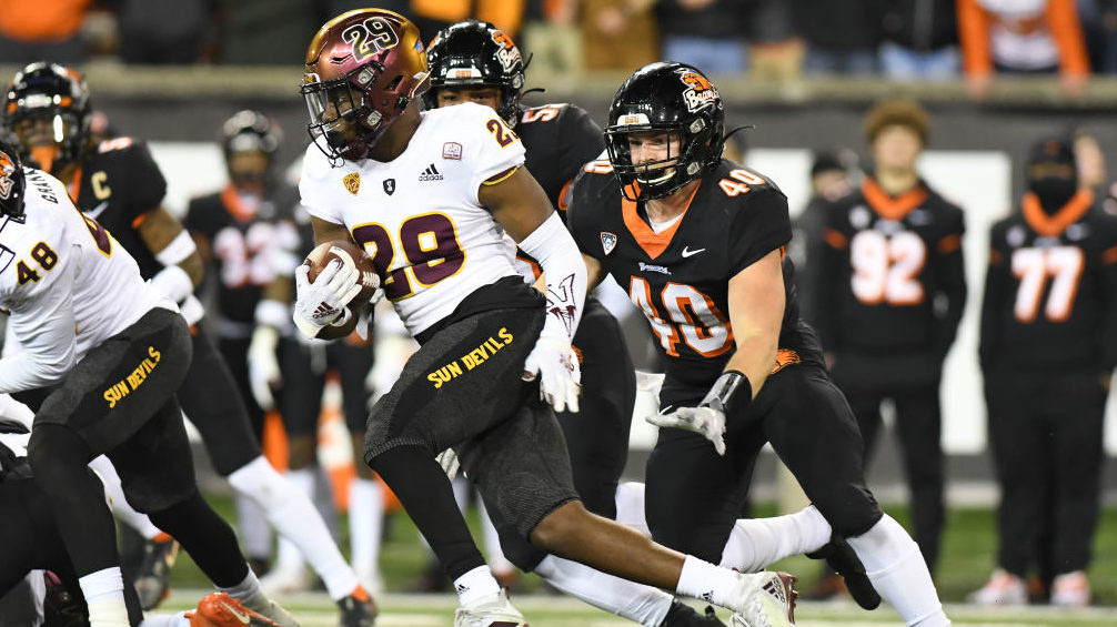Arizona State Sun Devils DB D.J. Taylor (29) runs the ball during a PAC-12 conference football game...