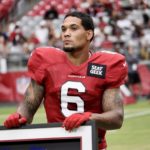 Arizona Cardinals RB James Conner is honored for his 2021 Pro Bowl nod during the Red & White practice on Saturday, Aug. 6, 2022, in Glendale. (Tyler Drake/Arizona Sports)