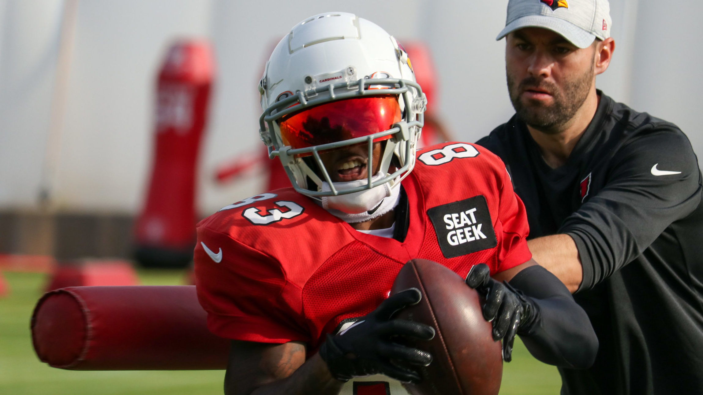 Arizona Cardinals WR Greg Dortch runs through drills during practice on Friday, Sept. 9, 2022, in T...