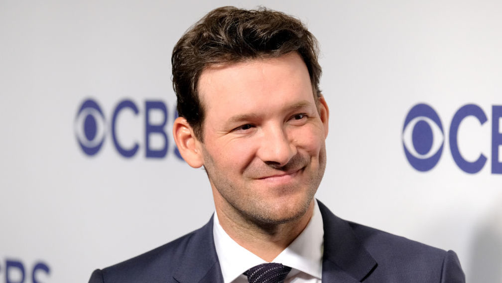 Tony Romo attends the 2018 CBS Upfront at The Plaza Hotel on May 16, 2018 in New York City.  (Photo...