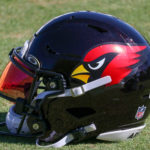 The Arizona Cardinals' black alternate helmet during practice on Wednesday, Oct. 5, 2022, in Tempe. (Tyler Drake/Arizona Sports)