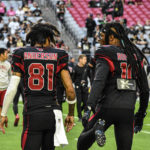 Arizona Cardinals WRs Robbie Anderson (left) and DeAndre Hopkins (right). (Arizona Sports Photo/Jeremy Schnell)