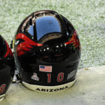 Arizona Cardinals WR DeAndre Hopkins's helmet. (Arizona Sports Photo/Jeremy Schnell)