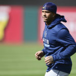 Tampa Bay Rays shortstop Wander Franco is shown during workouts the day before their wild card baseball playoff game against the Cleveland Guardians, Thursday, Oct. 6, 2022, in Cleveland. (AP Photo/David Dermer)