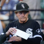 FILE - Chicago White Sox manager Tony La Russa looks on from the dugout prior to a baseball game against the Baltimore Orioles, Aug. 24, 2022, in Baltimore. La Russa has stepped down as manager of the White Sox because of a heart issue. The announcement Monday, Oct. 3, 2022, ends a disappointing two-year run in the same spot where the Hall of Famer got his first job as a big league skipper. (AP Photo/Julio Cortez, File)