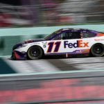 
              Denny Hamlin (11) drives during NASCAR Cup Series practice at Homestead-Miami Speedway, Saturday, Oct. 22, 2022, in Homestead, Fla. (AP Photo/Lynne Sladky)
            