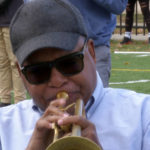 
              In this image made from video, Wynton Marsalis plays the trumpet during a rehearsal with the Michigan Marching Band on Thursday, Oct. 13, 2022, in Ann Arbor, Mich. The Grammy and Pulitzer winner is taking part in a week-long residency at the University of Michigan. (AP Photo/Mike Householder)
            