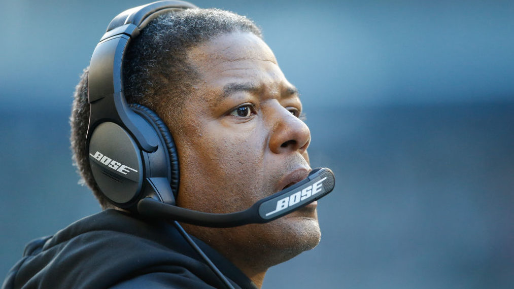 Head coach Steve Wilks of the Arizona Cardinals on the sidelines in the game against the Seattle Se...