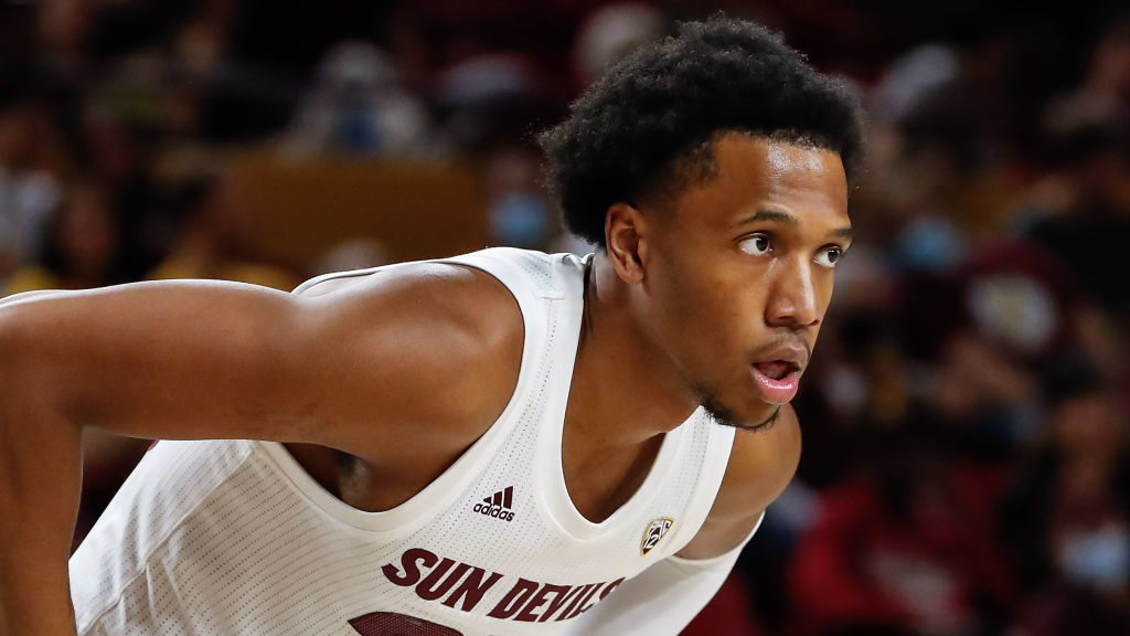 Arizona State Sun Devils forward Marcus Bagley (23) looks on during the college basketball game bet...