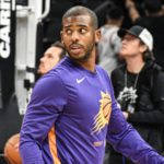 Phoenix Suns point guard Chris Paul warms up before a 108-106 loss to the Portland Trail Blazers at Footprint Center in Phoenix, Ariz., on Nov. 4, 2022. (Arizona Sports Photo/Jeremy Schnell)