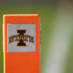
              An Iowa State end zone pylon is seen on the field before an NCAA college football game against West Virginia, Saturday, Nov. 5, 2022, in Ames, Iowa. College athletic programs of all sizes are reacting to inflation the same way as everyone else. They're looking for ways to save. Travel and food are the primary areas with increased costs. (AP Photo/Charlie Neibergall)
            