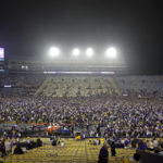 
              Fans storm the field after an NCAA college football game between LSU and Alabama in Baton Rouge, La., Saturday, Nov. 5, 2022. (AP Photo/Tyler Kaufman)
            