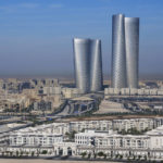 
              A view of the Lusail plaza towers in Lusail downtown, Qatar, Thursday, Nov. 24, 2022. (AP Photo/Pavel Golovkin)
            