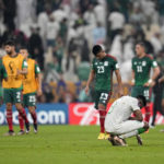 
              Saudi Arabia's Firas Al-Buraikan reacts at the end of the World Cup group C soccer match between Saudi Arabia and Mexico, at the Lusail Stadium in Lusail, Qatar, Wednesday, Nov. 30, 2022. (AP Photo/Ebrahim Noroozi)
            