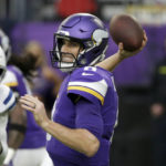 Minnesota Vikings quarterback Kirk Cousins throws a pass during the first half of an NFL football game against the Indianapolis Colts, Saturday, Dec. 17, 2022, in Minneapolis. (AP Photo/Andy Clayton-King)
