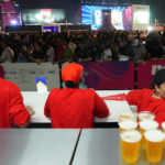 
              FILE - Fans wait in line for beer at a fan zone ahead of the FIFA World Cup, in Doha, Qatar Saturday, Nov. 19, 2022. The last-minute decision to ban the sale of beer at World Cup stadiums in Qatar is the latest example of some the tensions that have played out ahead of the tournament. Qatari officials have for long said they were eager to welcome everybody but that visitors should also respect their culture and traditions.(AP Photo/Petr Josek, File)
            