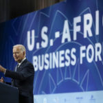 
              President Joe Biden speaks to African leaders gathered for the U.S.-Africa Leaders Summit Wednesday, Dec. 14, 2022, in Washington. (AP Photo/Patrick Semansky)
            