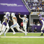 Indianapolis Colts quarterback Matt Ryan (2) throws a pass during the first half of an NFL football game against the Minnesota Vikings, Saturday, Dec. 17, 2022, in Minneapolis. (AP Photo/Abbie Parr)