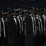 
              The Army march-on takes place before the start of the Army Navy college football game at Lincoln Financial Field in Philadelphia on Saturday, Dec. 10, 2022. (Heather Khalifa/The Philadelphia Inquirer via AP)
            