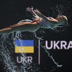 
              A member of Team Ukraine competes during the final of highlights of the artistic swimming at the 19th FINA World Championships in Budapest, Hungary, Saturday, June 25, 2022. (AP Photo/Anna Szilagyi)
            