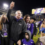 
              FILE - TCU head coach Sonny Dykes walks off the field after an NCAA college football game against Iowa State in Fort Worth, Texas, Saturday, Nov. 26, 2022. TCU won 62-14. TCU's Sonny Dykes won The Associated Press Coach of the Year on Monday, Dec. 19, after leading the No. 3 Horned Frogs to the College Football Playoff in his first season with the school.(AP Photo/LM Otero, File)
            