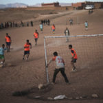 
              Youth play football during a locally-organized tournament between different tribes, in Kelaat M'Gouna town, southern Morocco, Monday Feb. 1, 2016. (AP Photo/Mosa'ab Elshamy)
            