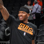 Phoenix Suns forward Torrey Craig warms up before a game against the Miami Heat at Footprint Center in Phoenix, Ariz., on Jan. 6, 2023. (Jeremy Schnell/Arizona Sports)