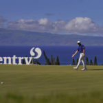 
              Jordan Spieth watches his birdie putt come up short on the 10th green during the second round of the Tournament of Champions golf event, Friday, Jan. 6, 2023, at Kapalua Plantation Course in Kapalua, Hawaii. (AP Photo/Matt York)
            