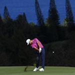 
              Xander Schauffele hits from the 14th fairway during the second round of the Tournament of Champions golf event, Friday, Jan. 6, 2023, at Kapalua Plantation Course in Kapalua, Hawaii. (AP Photo/Matt York)
            