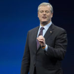 
              Incoming NCAA president Charlie Baker speaks during the NCAA Convention, Thursday, Jan. 12, 2023, in San Antonio. (AP Photo/Darren Abate)
            